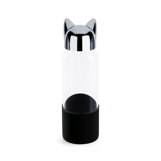 Trinkflasche mit Katzenohren - schwarz