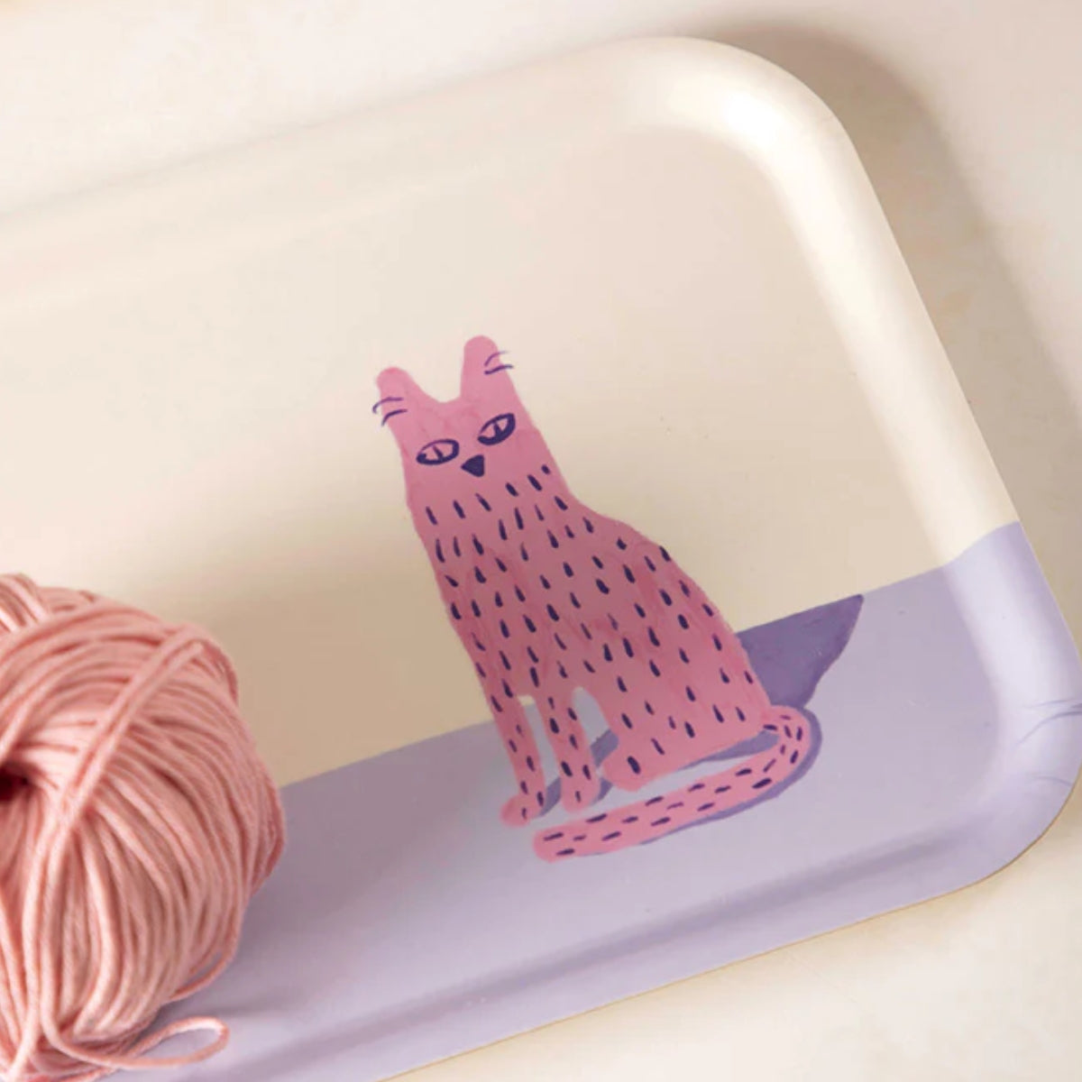 Frühstückstablett mit pinker Katze All the ways to say