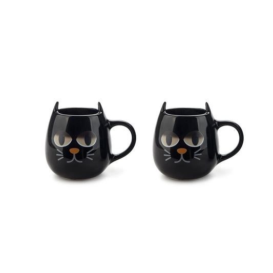 2er Set Farbwechseltassen mit Katzenohren Balvi