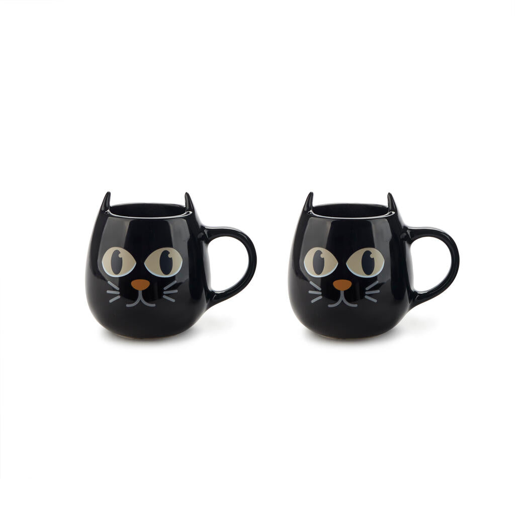 2er Set Farbwechseltassen mit Katzenohren Balvi