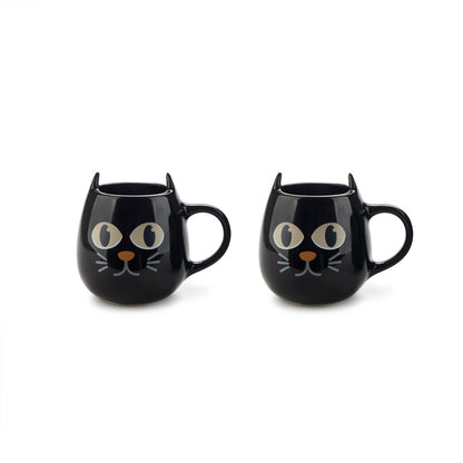 2er Set Farbwechseltassen mit Katzenohren Balvi