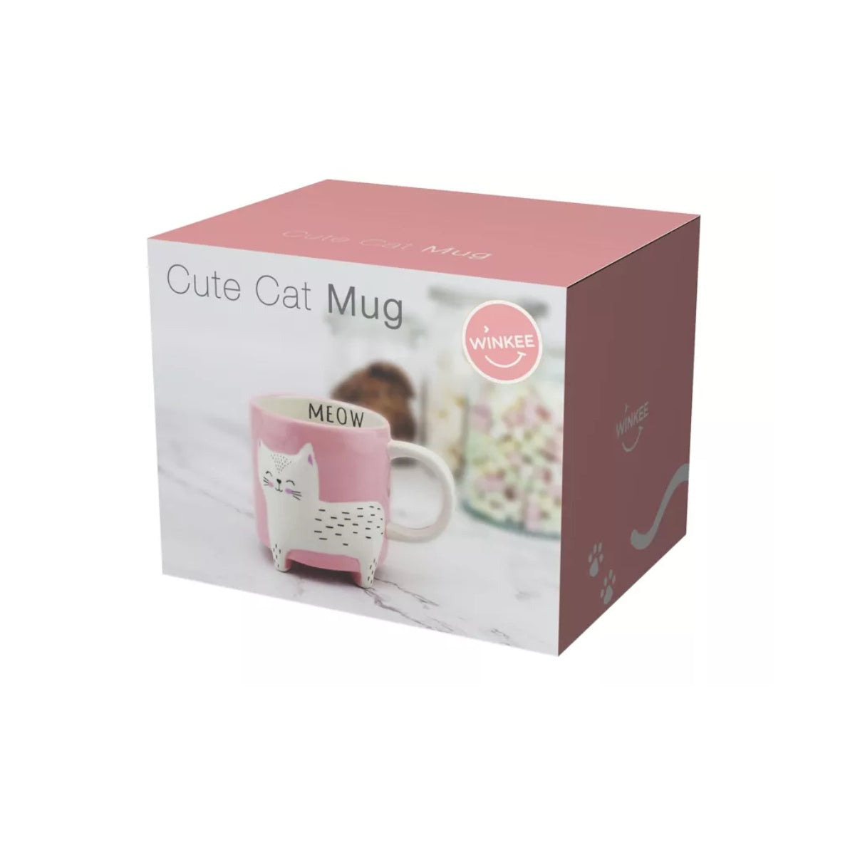 Kaffeetasse mit süßer Katze Winkee