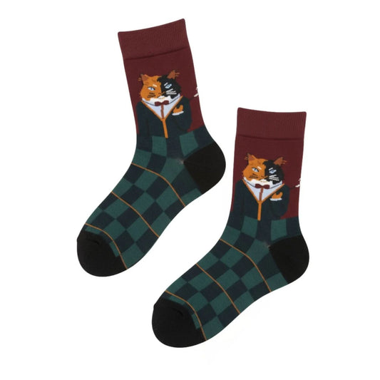 Kindersocken mit fancy Katze - Duke