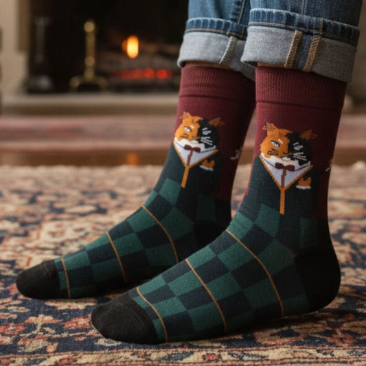 Kindersocken mit fancy Katze - Duke