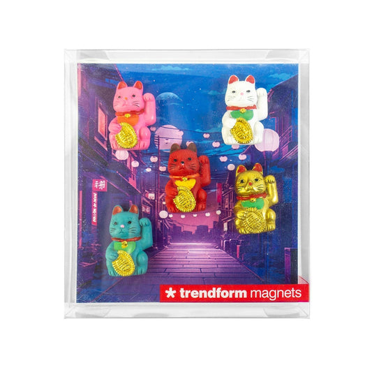 Bunte Katzenmagnete - Lucky Cat