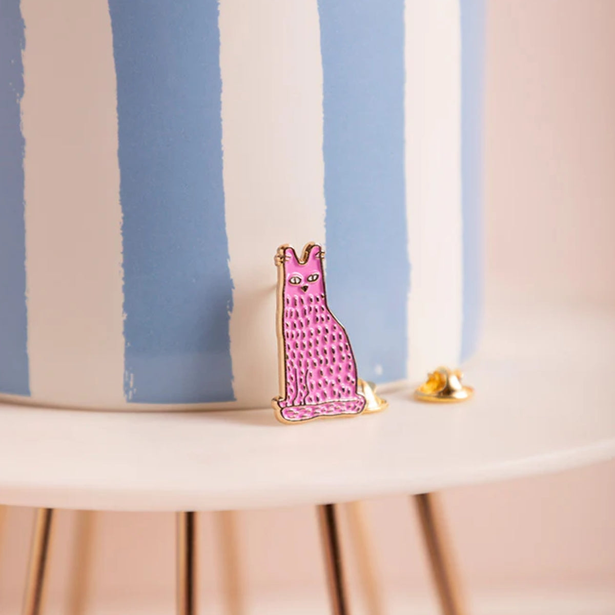 Ansteckpin pinke Katze - Holly All the ways to say