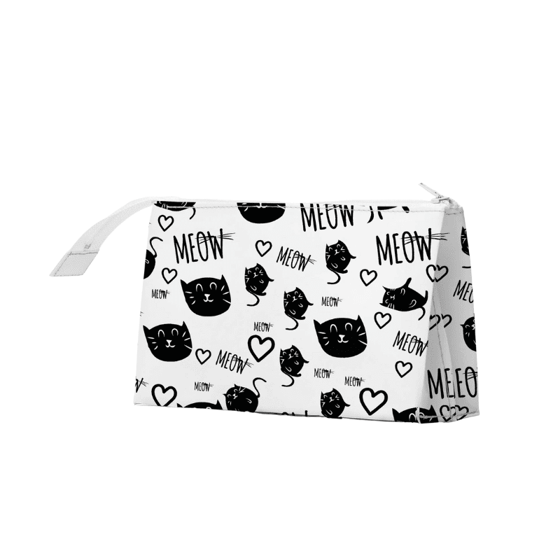 Kosmetiktasche mit Katze - Meow