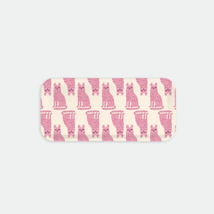 Kaffeetablett mit pinken Katzen All the ways to say