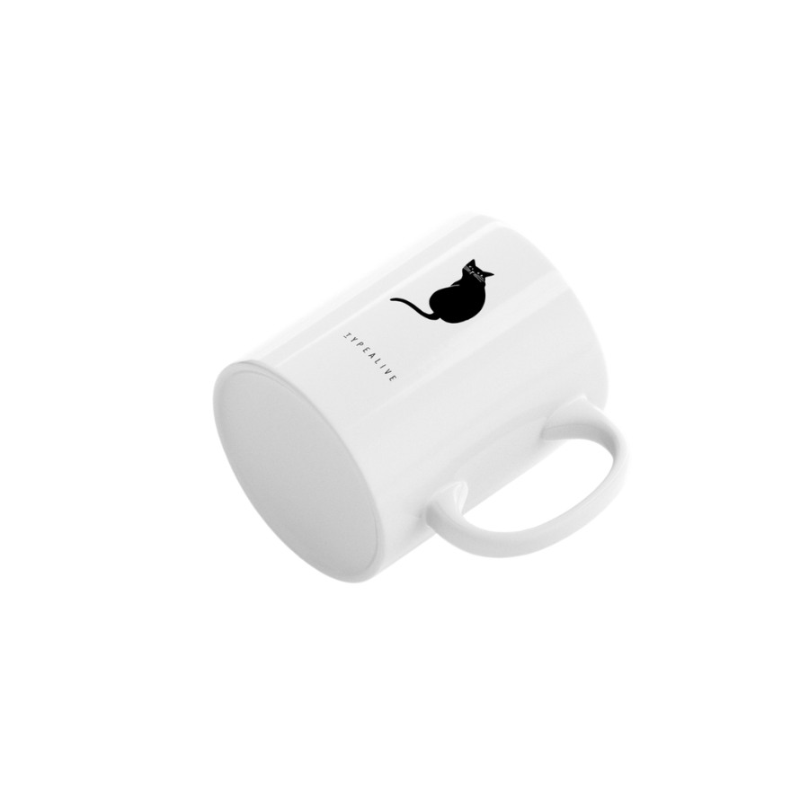 Tasse mit schwarzer Katze - Discuss Cats Teetasse
