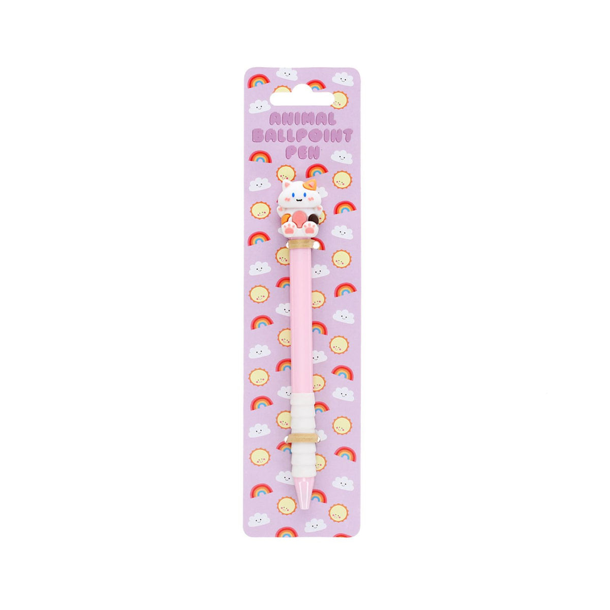 pinker Kugelschreiber mit Katzenfigur