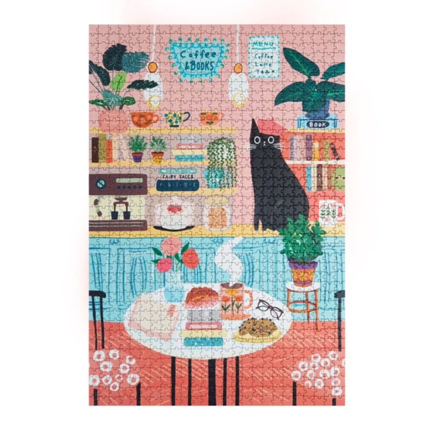 Katzen Puzzle - Cafe