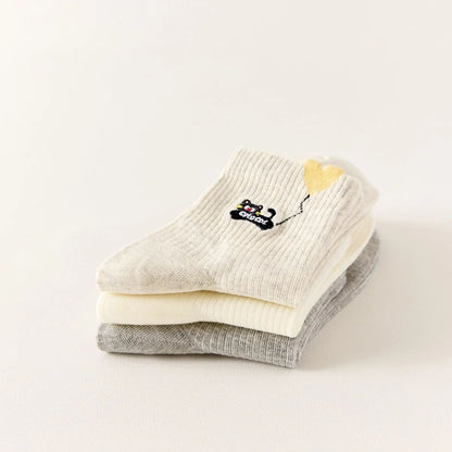 3er-Set Socken - Katze mit Herzballon