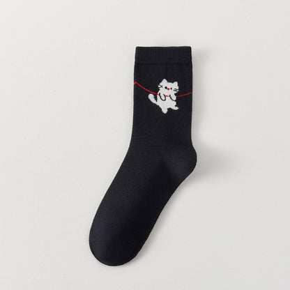 3er-Set Katzensocken mit verspieltem Katzendesign