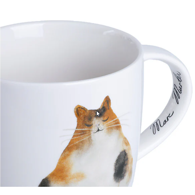 Katzentasse dicker Kater 400 ml Porzellan Tasse