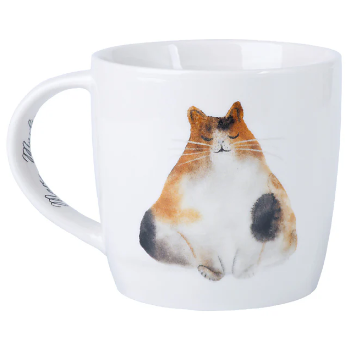 Katzentasse dicker Kater 400 ml Porzellan Tasse