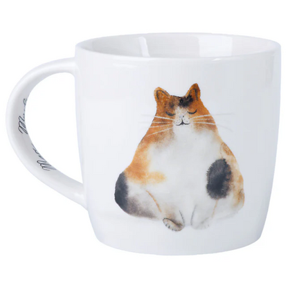 Katzentasse dicker Kater 400 ml Porzellan Tasse