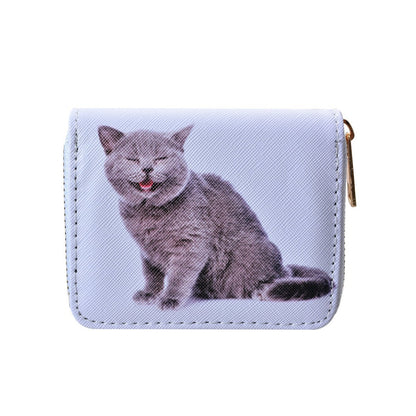 kleine Geldbörse mit Katze Portemonnaie