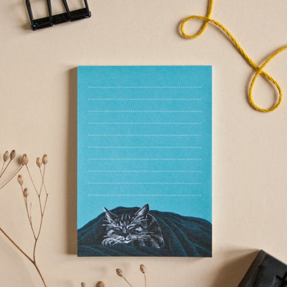 Kleiner Notizblock Katze A7 - 50 Blatt Notizblock