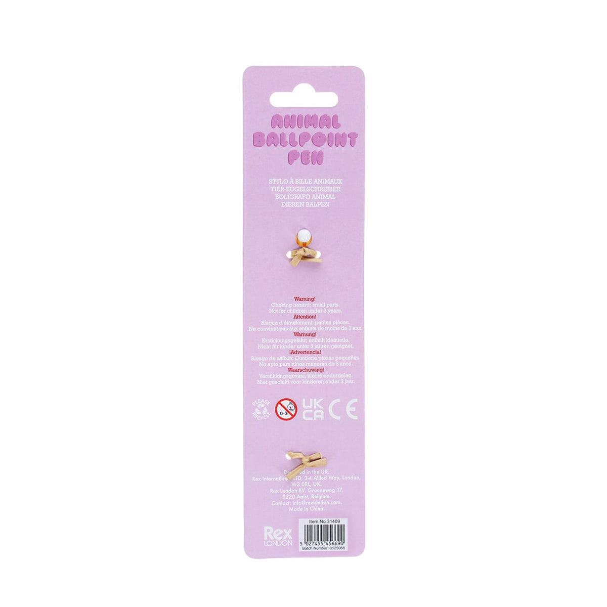 pinker Kugelschreiber mit Katzenfigur