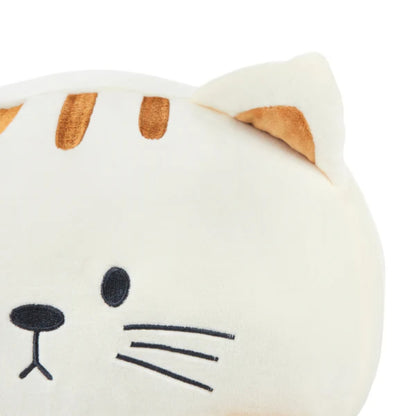 weißes Kissen in Katzenform Katz und Kater