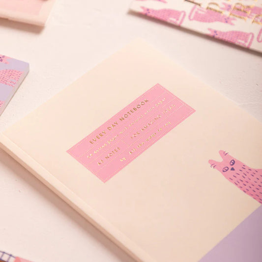 rosa Notizbuch - einsame Katze All the ways to say