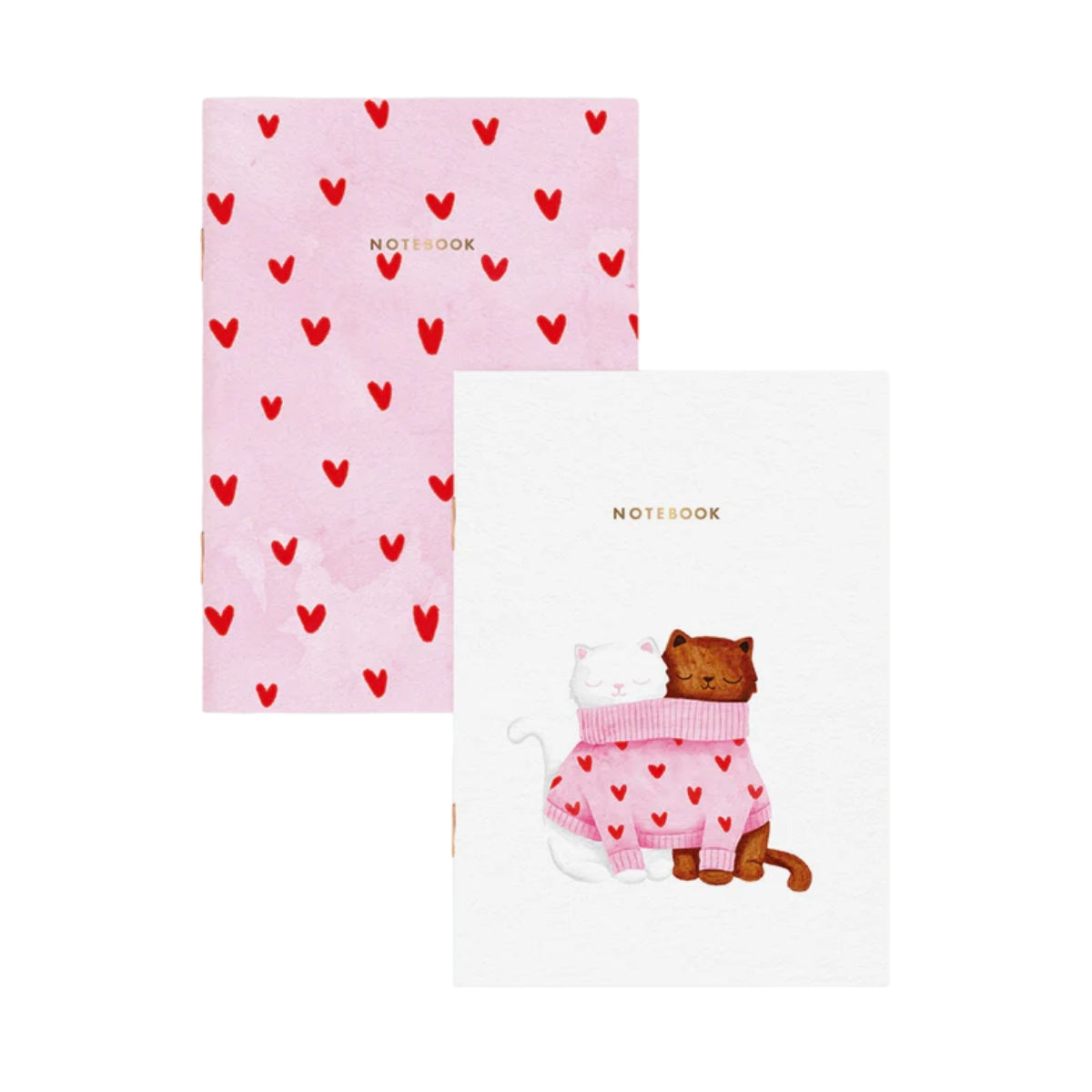 Notizbuch - zwei Katzen mit Herzchen All the ways to say