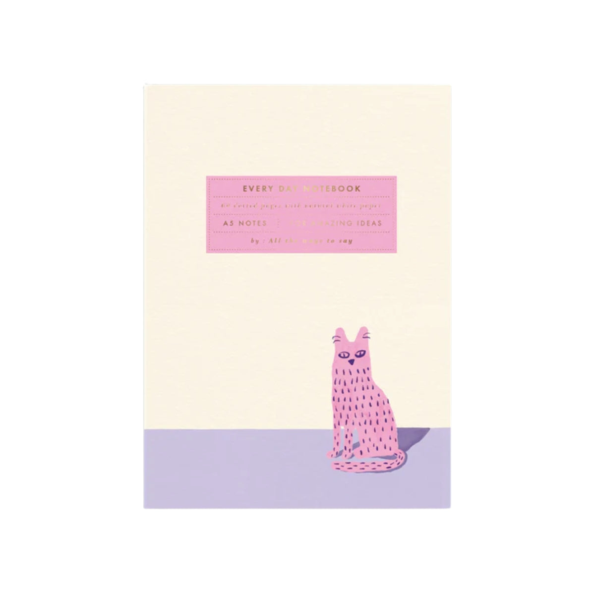 rosa Notizbuch - einsame Katze All the ways to say