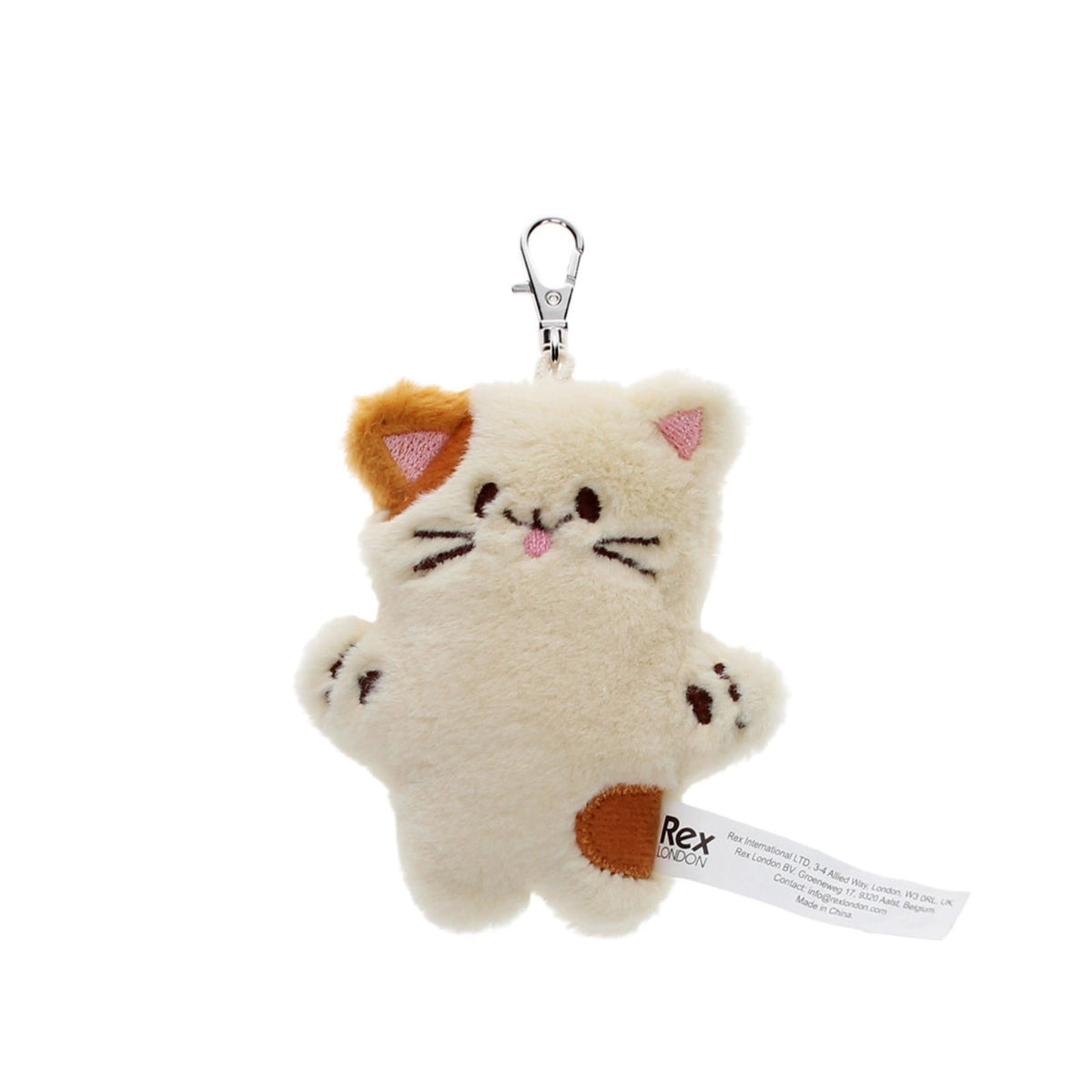 Schlüsselanhänger mit Plüschkatze