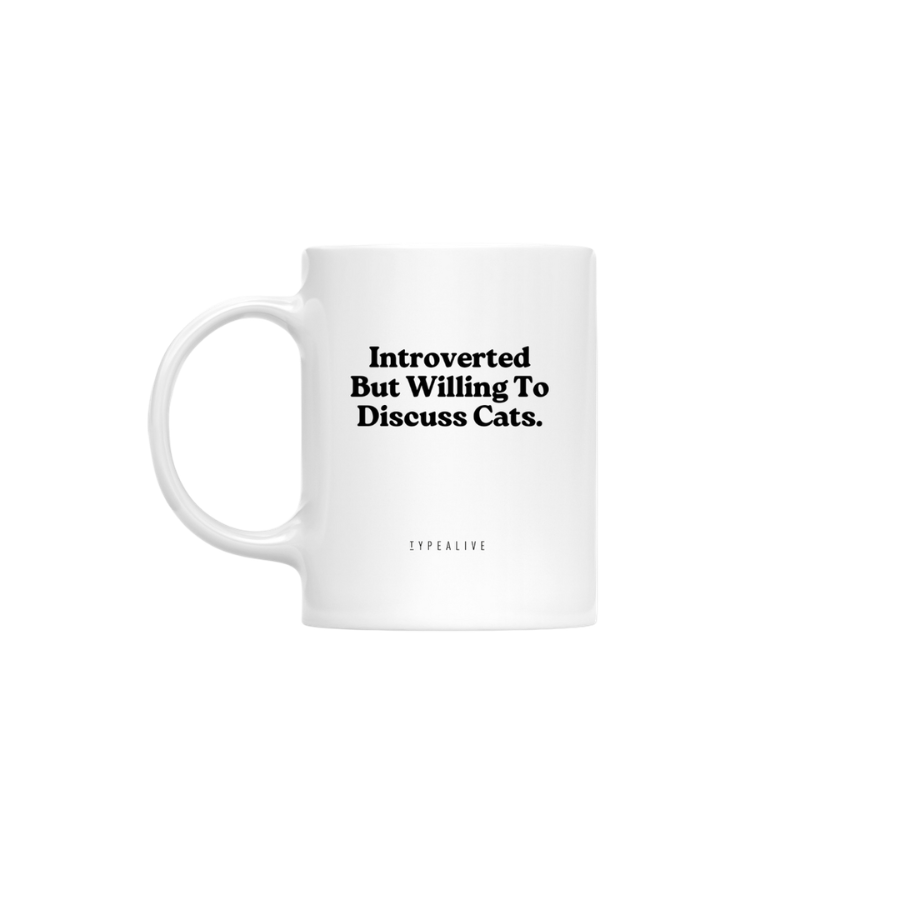 Tasse mit schwarzer Katze - Discuss Cats Teetasse