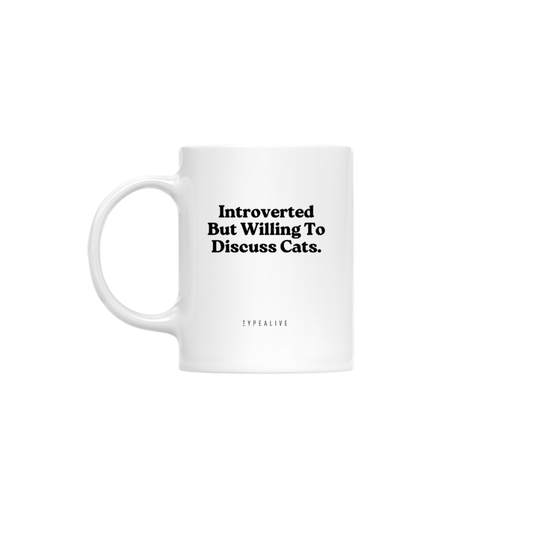 Tasse mit schwarzer Katze - Discuss Cats Teetasse