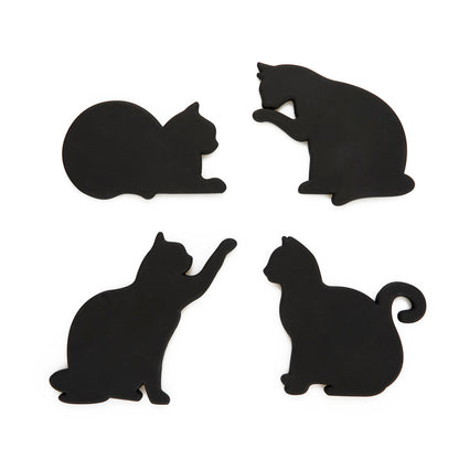 magnetische Untersetzer schwarze Katzen - 4 Stück Balvi