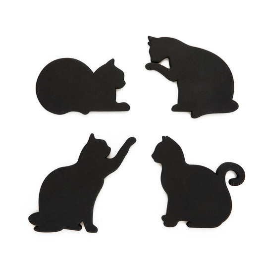 magnetische Untersetzer schwarze Katzen - 4 Stück Balvi