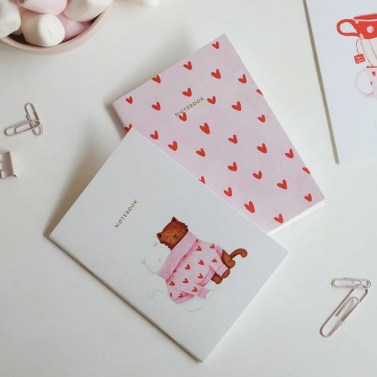 Notizbuch - zwei Katzen mit Herzchen All the ways to say
